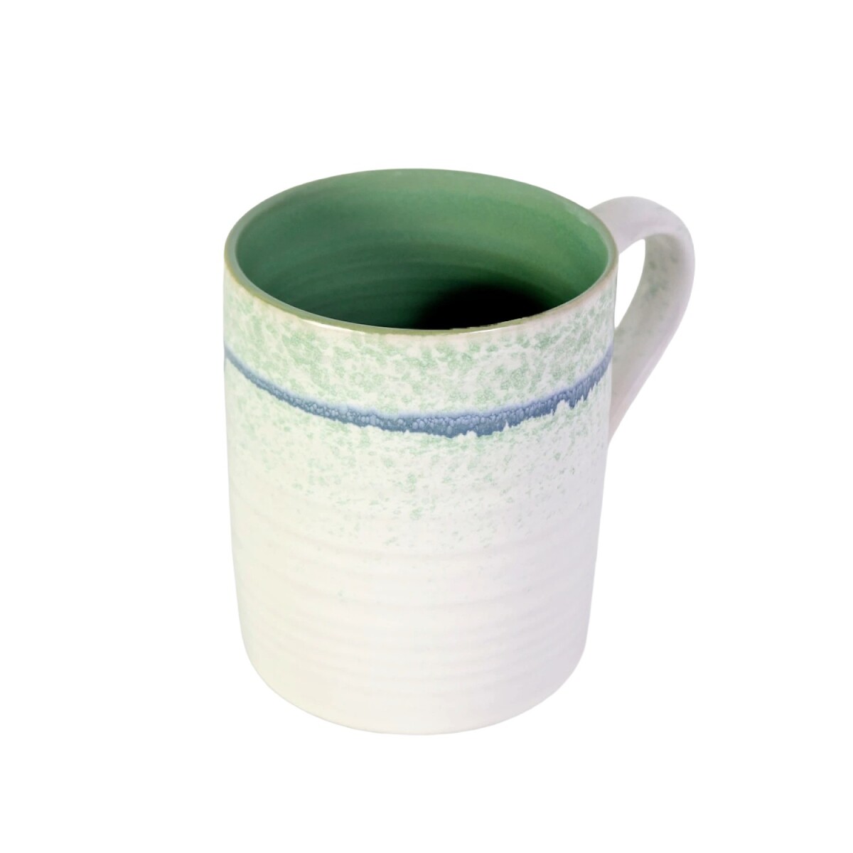 TAZA CERAMICA VERDE COMB 480ML 