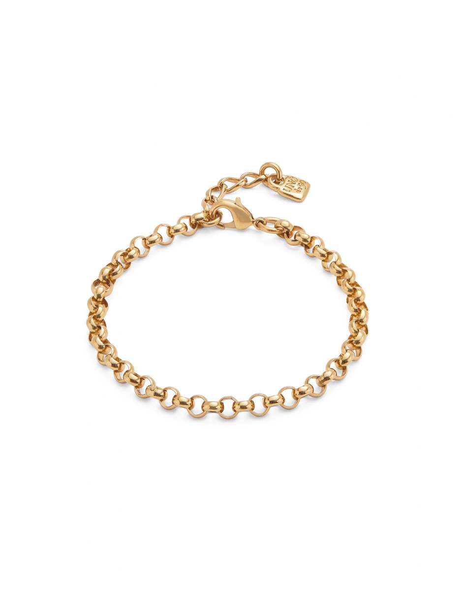 PULSERA CADENA EN ALEACIÓN DE METALES BAÑADAS EN ORO 18K - Pulsera 