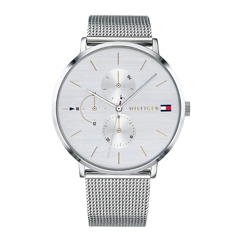 Reloj Tommy Hilfiger 1781942 para dama con correa de acero Plateado