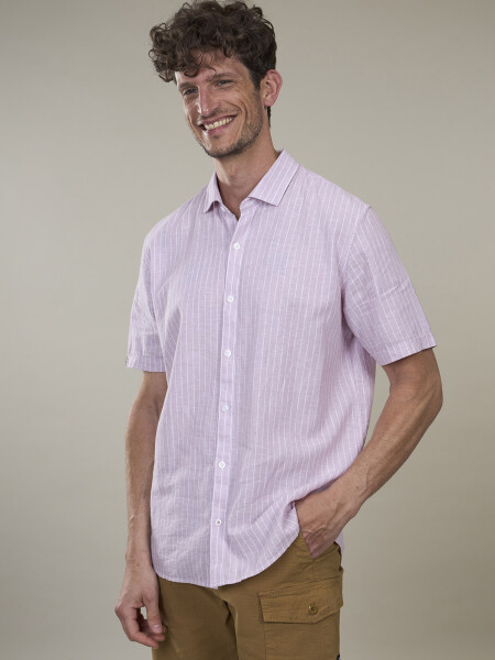 SHIRT ALYA 4.0 RAYAS ROSA BLANCO