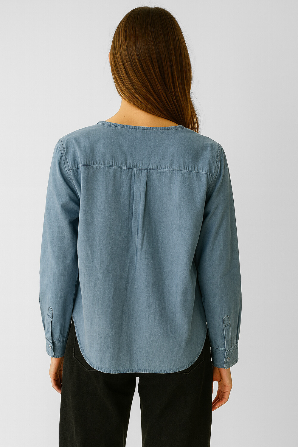 Blusa Dobuna Azul Piedra