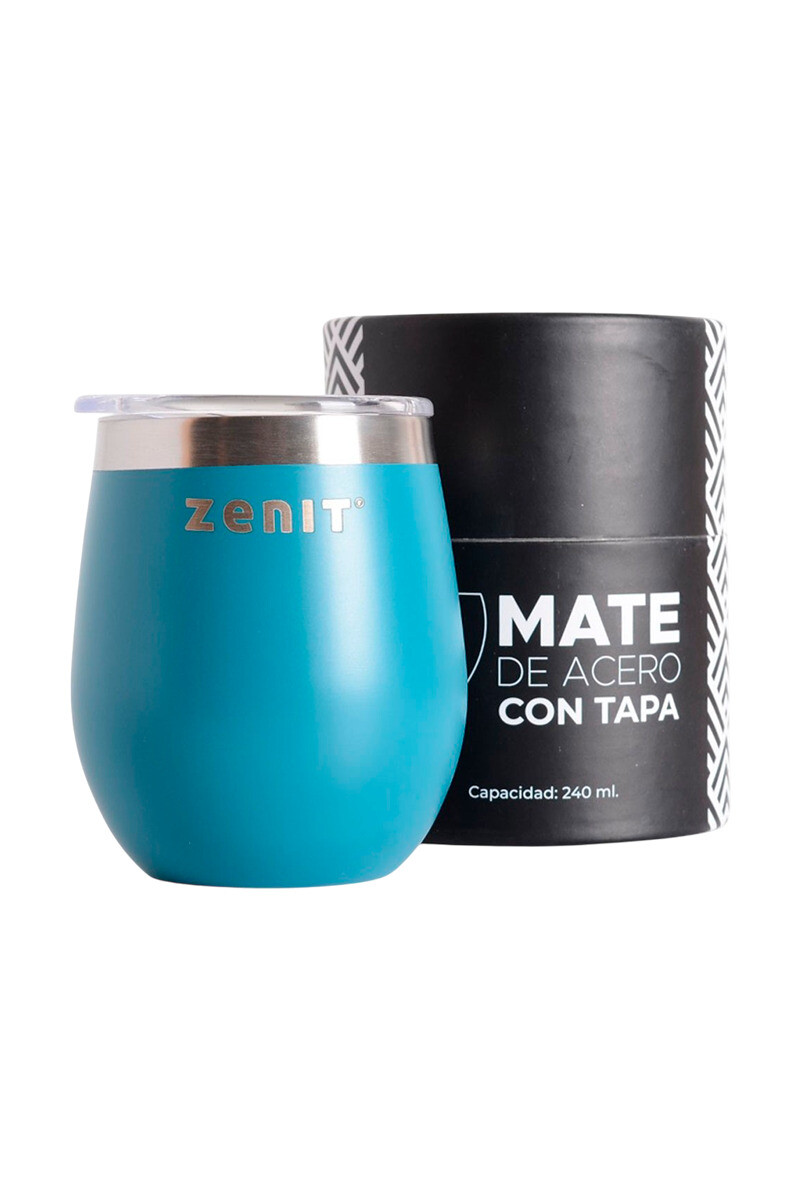 MATE CON TAPA AZUL PETROLEO MATE CON TAPA AZUL PETROLEO
