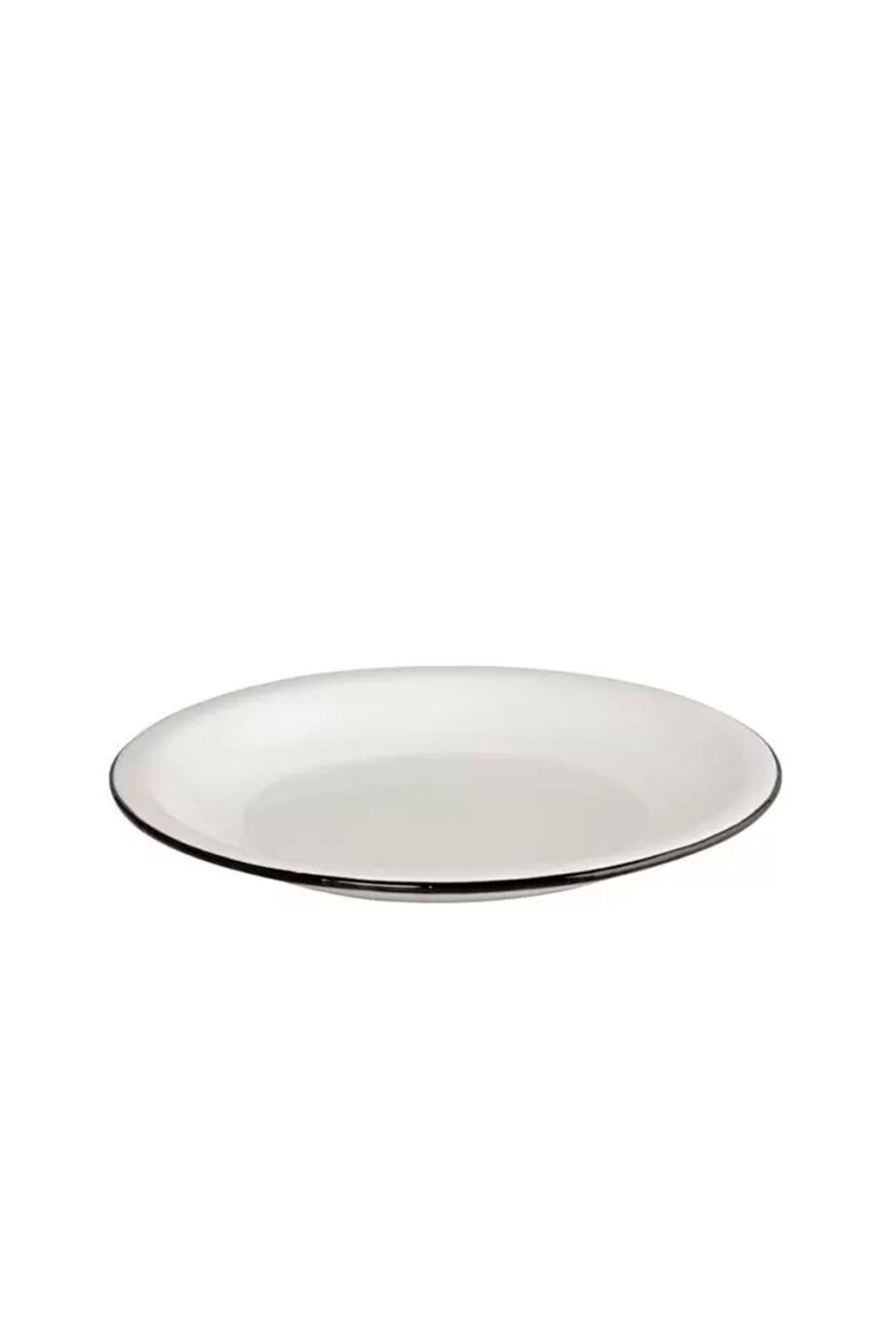 Plato Llano Enlozado Blanco