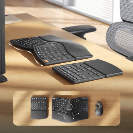 Teclado Ergonómico Dividido Protoarc EK04 2,4GHZ 001