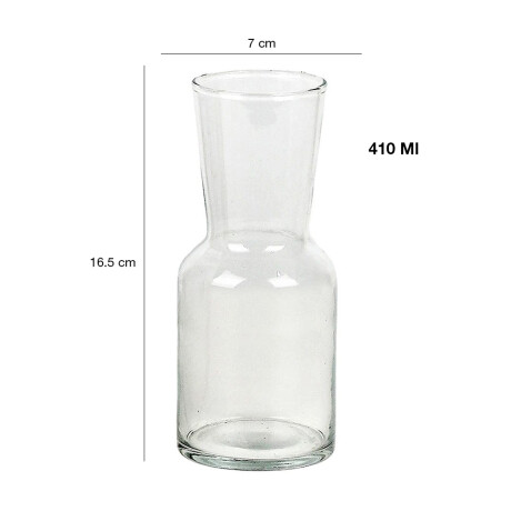 Set 4 Botella Decantador Agrozza Jarra Vidrio 410Ml Citinova Transparente