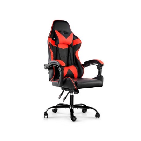 Silla Gamer Lumax Modelo ROM Negro/Rojo