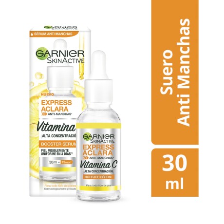 Sérum anti manchas Garnier Express Aclara con vitamina C 30ml Sérum anti manchas Garnier Express Aclara con vitamina C 30ml