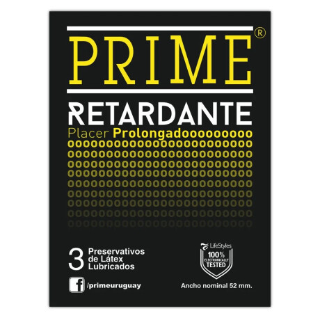 Preservativo Prime Retardante x3 Preservativo Prime Retardante x3