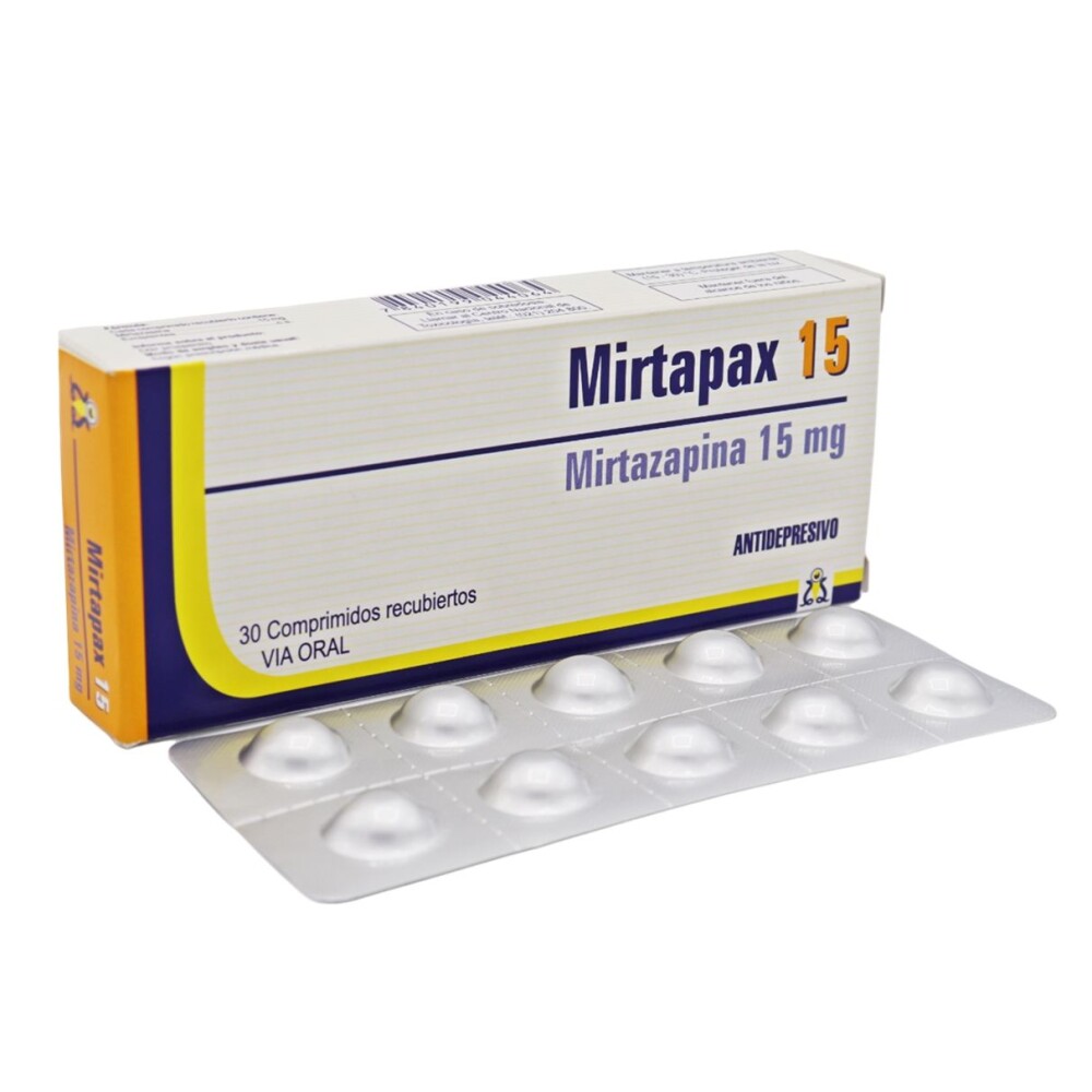 MIRTAPAX 15 MG. CJ X 30 COMPRIMIDOS única
