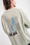 Buzo estampado oversize Vigo Gris melange