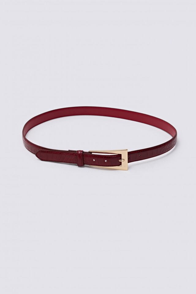 Cinturón croco bordo