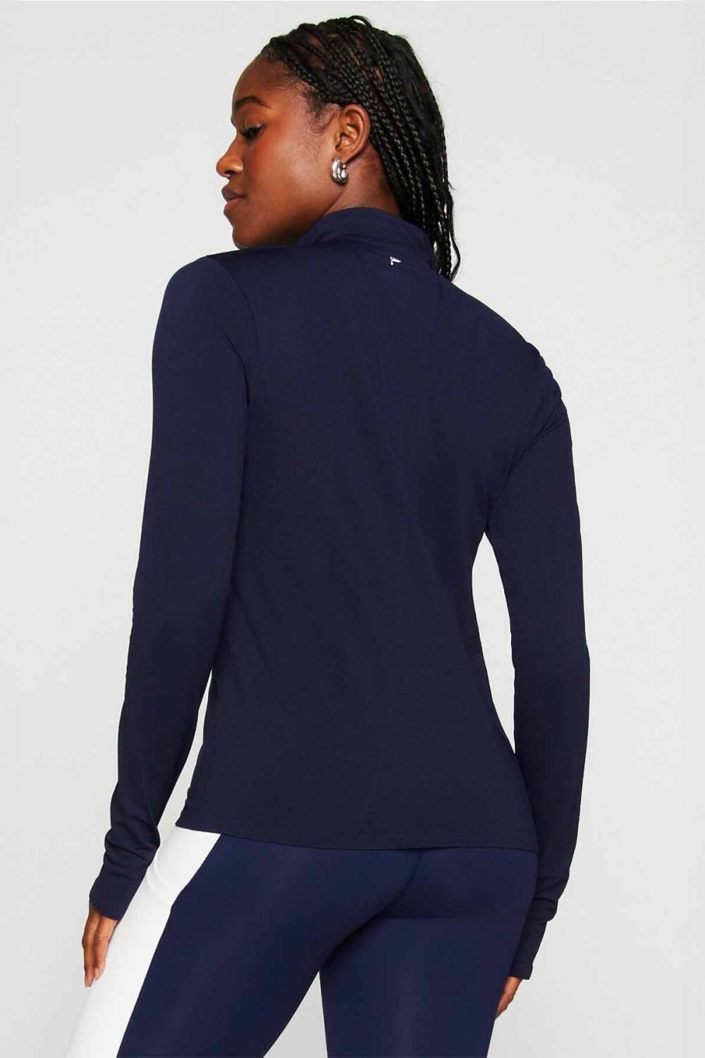 Polo Manga Larga Feather Tech+ Half-Zip Top Mujer Deep Navy