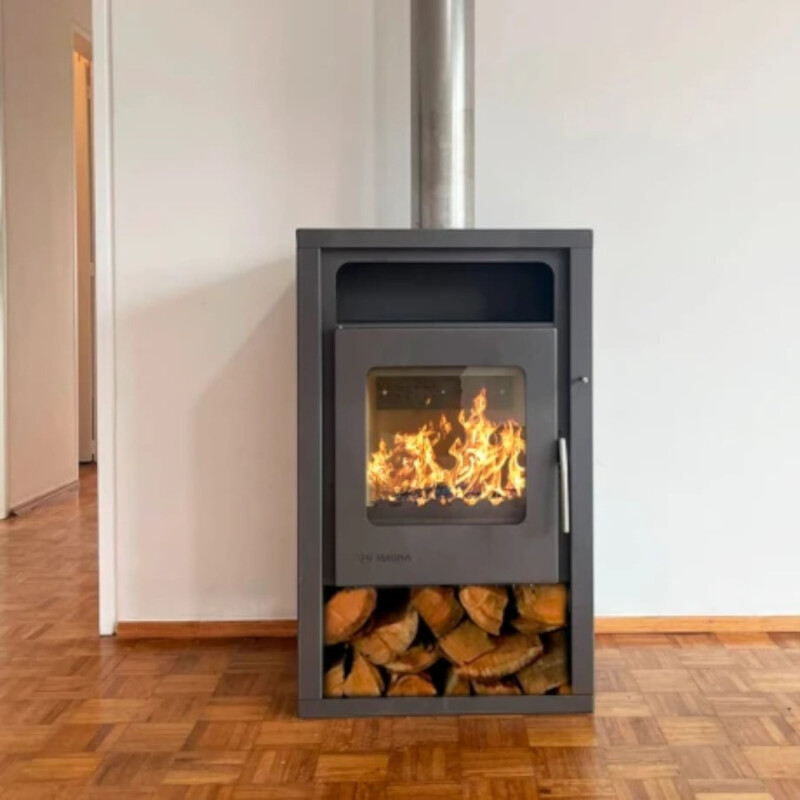 Calefactor Verona Magna 8.5 kW Negro Calefactor Verona Magna 8.5 kW Negro