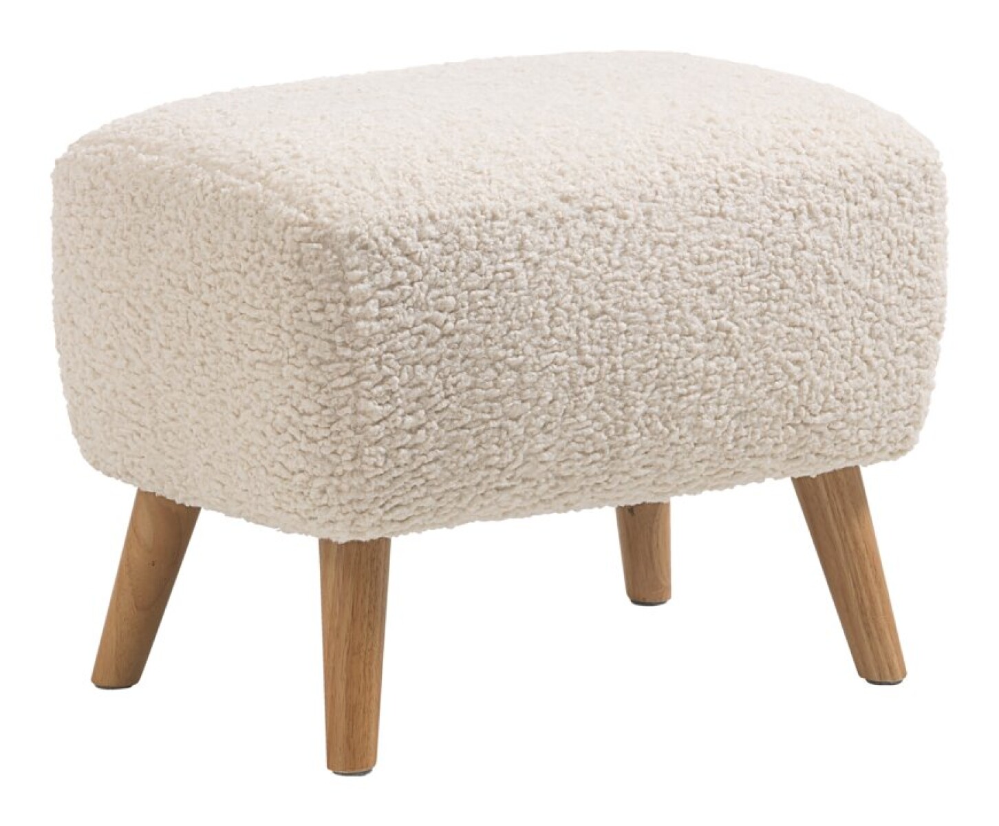 Puf VILDSUND 52x41 tela bouclé crudo 