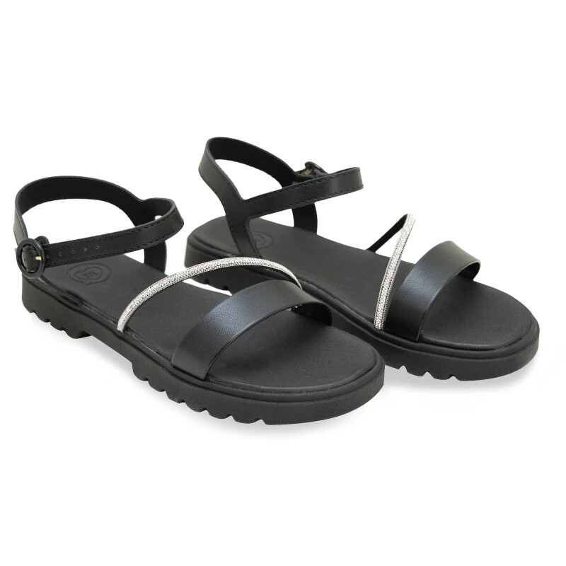 Sandalias Molekinha Zuecos de Mujer - 2344.129-28576 Negro-cristal