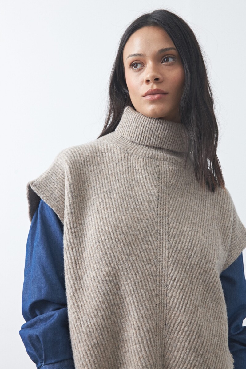 PONCHO GYROS Beige Oscuro