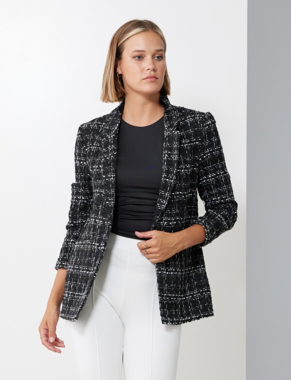 Blazer Tweed NEGRO/BLANCO