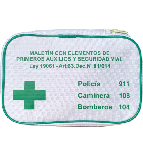 Botiquín con Elementos de Primeros Auxilios y Seguridad Vial Botiquín con Elementos de Primeros Auxilios y Seguridad Vial