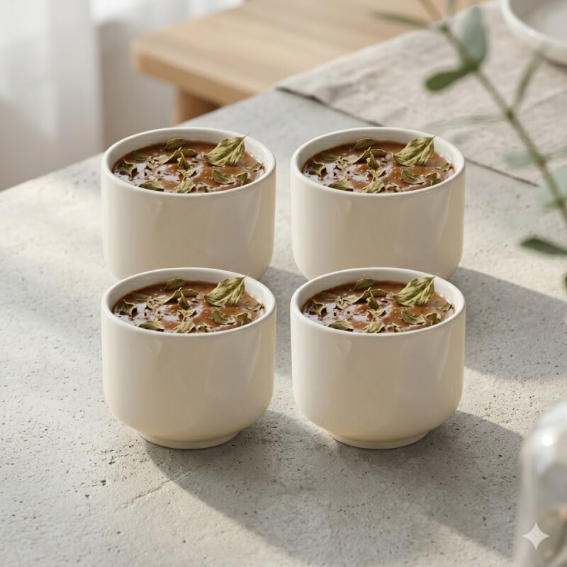 Ramequin cilindrico D5.5x4cm porcelana BLANCO