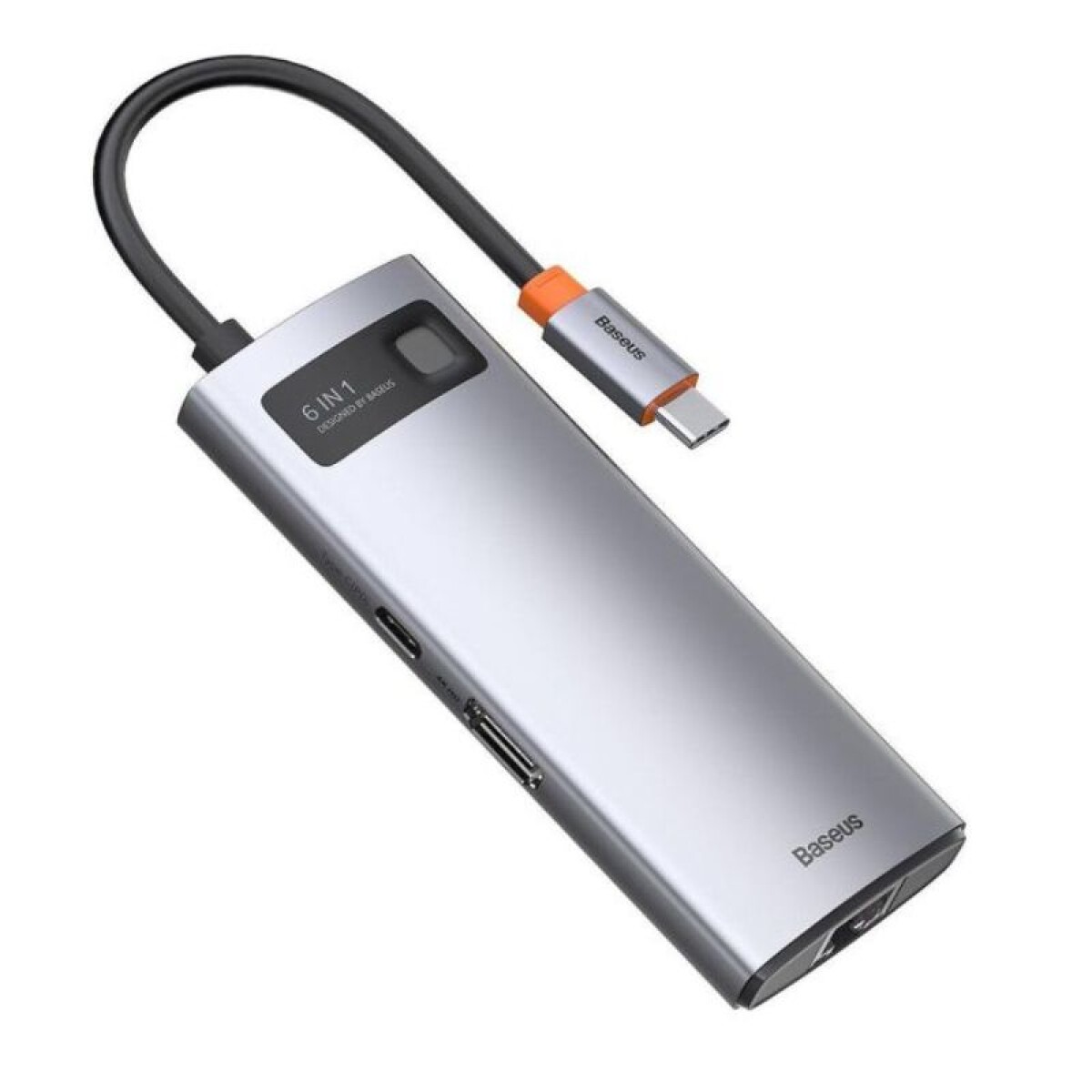 Adaptador Baseus 6 en 1 Usb-C HDMI RJ45 CAHUB-CW0G