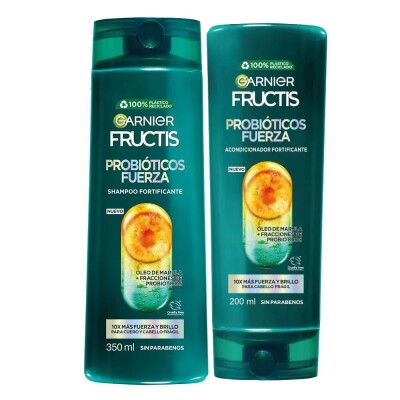 Shampoo Fructis Probioticos 350 Ml. + Acondicionador 200 Ml. Shampoo Fructis Probioticos 350 Ml. + Acondicionador 200 Ml.