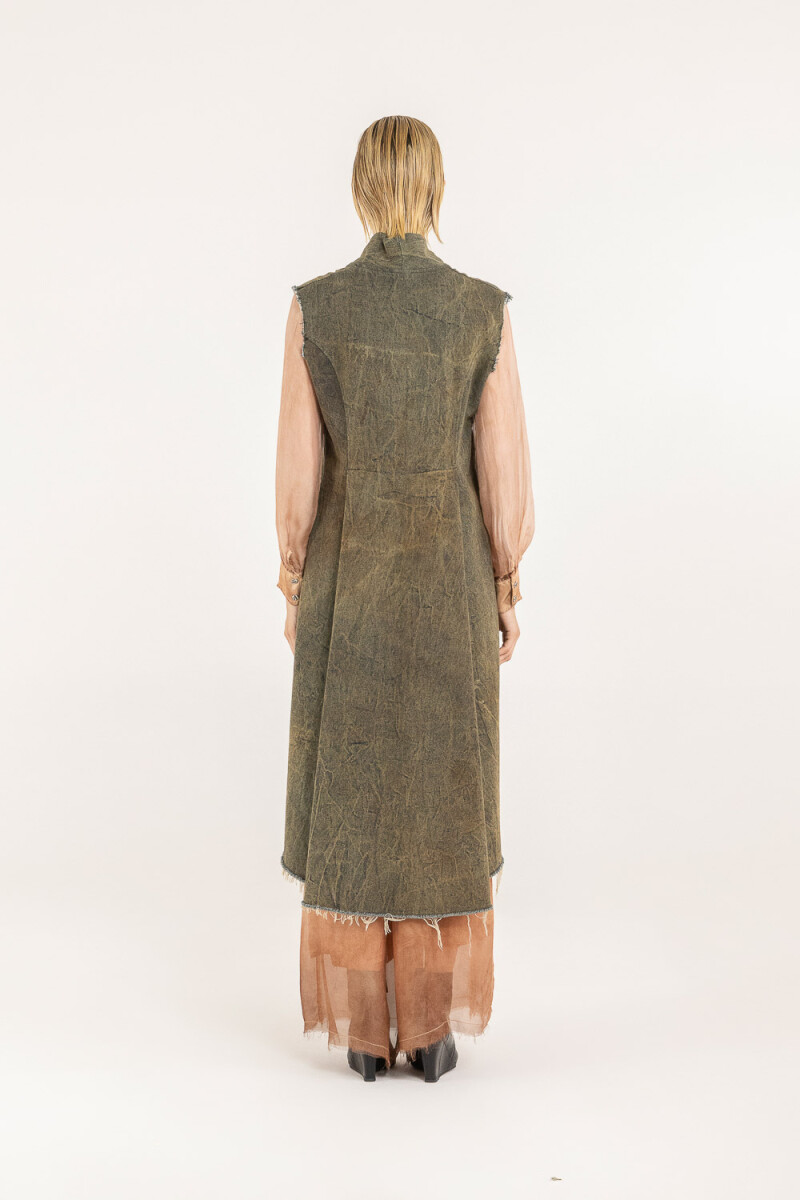 CHALECO LARGO Bronce