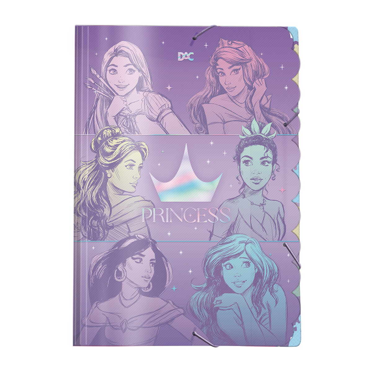 Carpeta con Elastico - Princesas Disney 