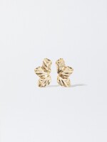 Pendientes Con Flor dorado
