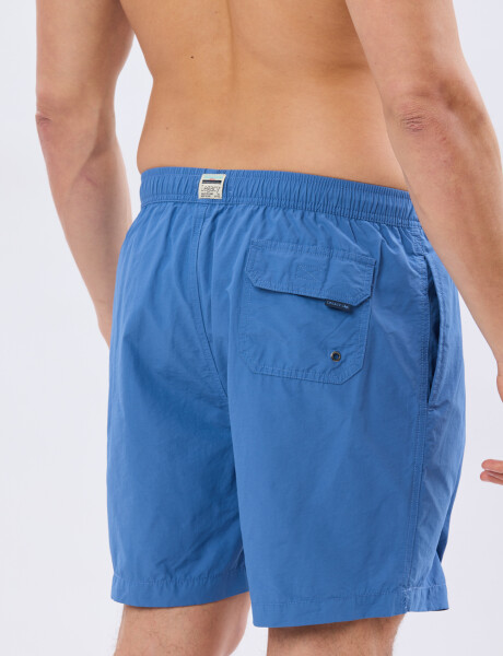 SHORT DE BAÑO LISO Celeste