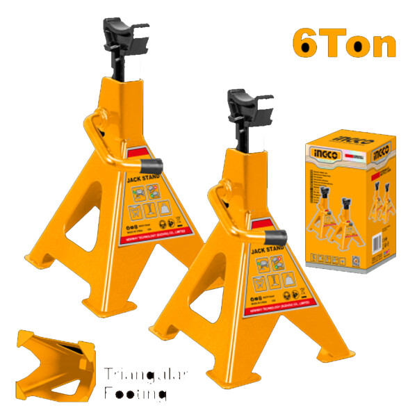 SET X2 SOPORTE CABALLETE GATO HIDRAULICO 6TON INGCO HJS0601 SET X2 SOPORTE CABALLETE GATO HIDRAULICO 6TON INGCO HJS0601