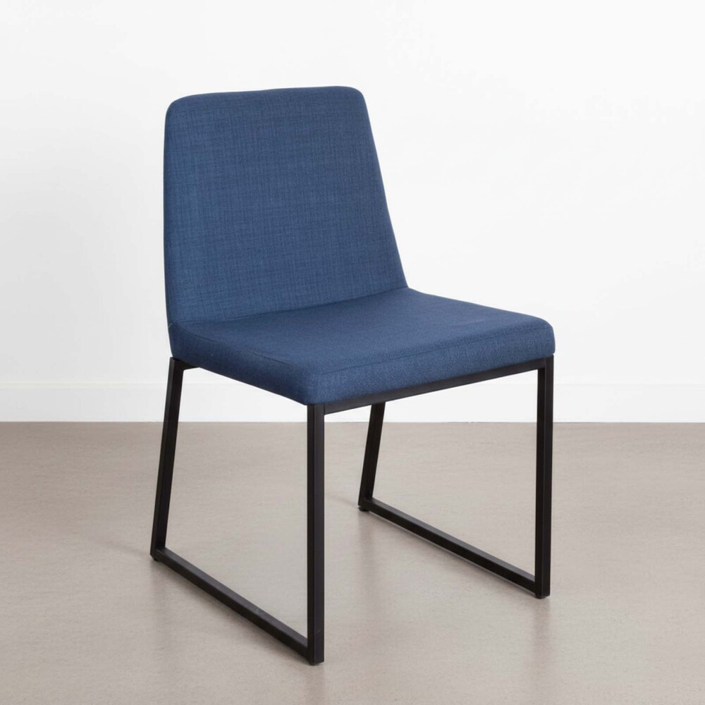 SILLA DE OFICINA METAL AZUL HERMES