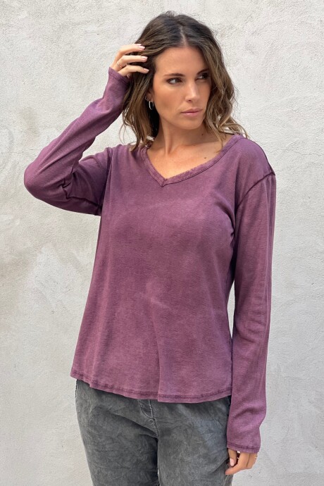 BLUSA LOEN PURPURA