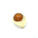 Anillo En Oro 18K Y Ambar Cabullon Anillo En Oro 18K Y Ambar Cabullon