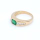 Anillo oro 18k esmeralda y brillantes princesa Anillo oro 18k esmeralda y brillantes princesa