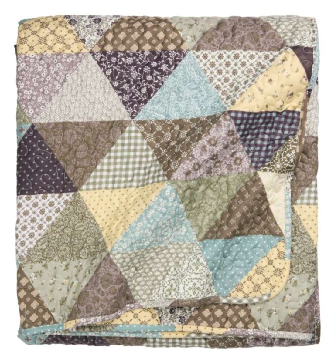 Manta throw acolchada DUNHAVRE 140x200 patchwork mix - Multicolor 