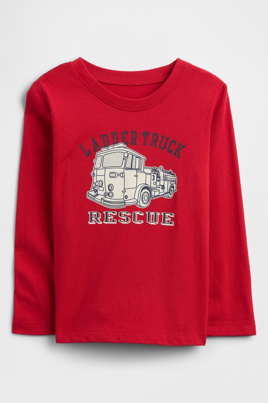 Remera Gràfico Toddler Niño Modern Red