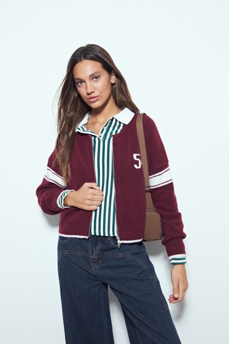 CAMPERA LEAGUE Bordó Merlot