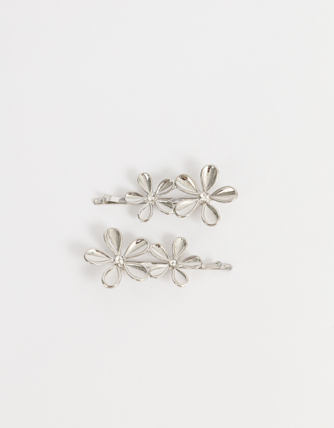 Horquillas Set Con flores Set De Horquillas Con Flores - Combinacion Bicolor