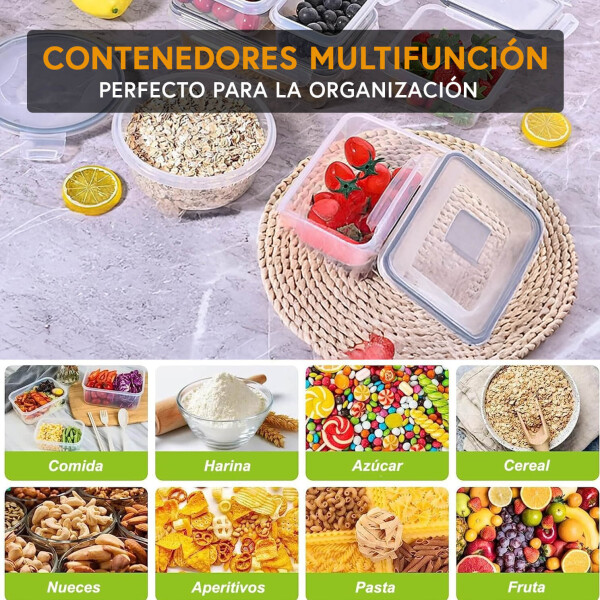 Juego De 56 Tarros Hermeticos Contenedores Recipientes Imback Transparentes Juego De 56 Tarros Hermeticos Contenedores Recipientes Imback Transparentes