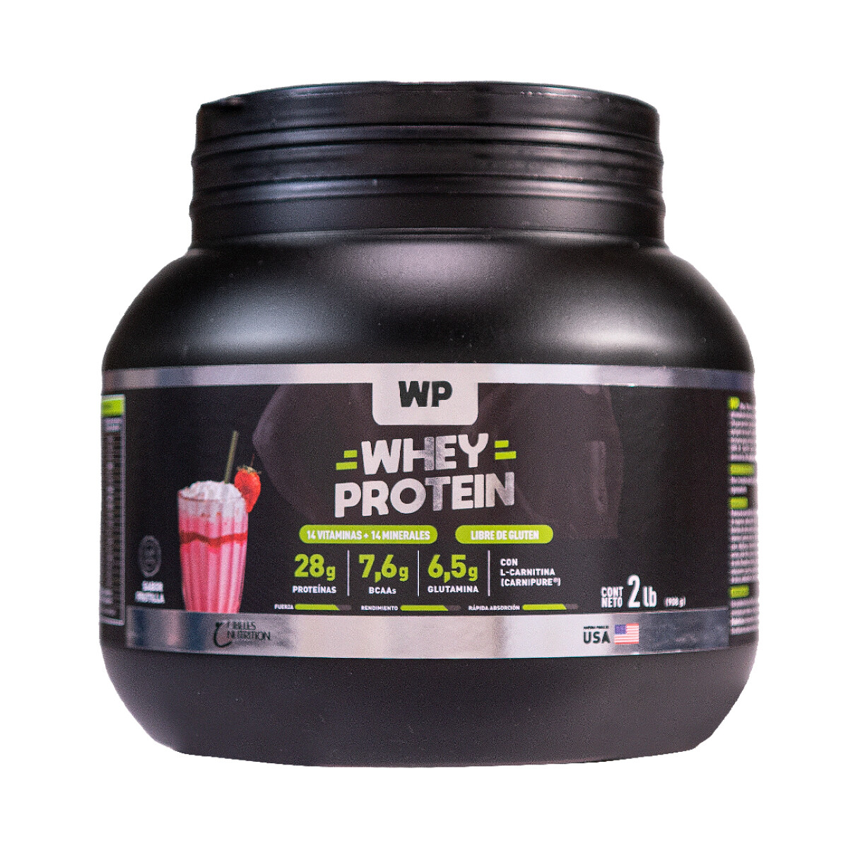 Whey Protein Frutilla 908g 