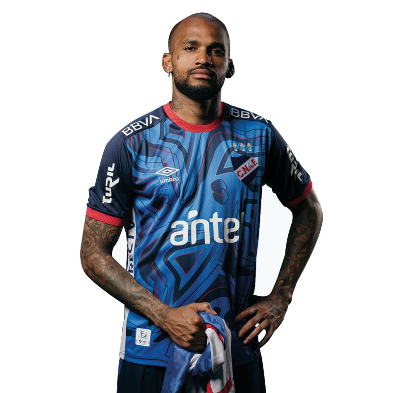 Camiseta Nacional Golero Oficial 2025 - Nu143052 Azul-blanco