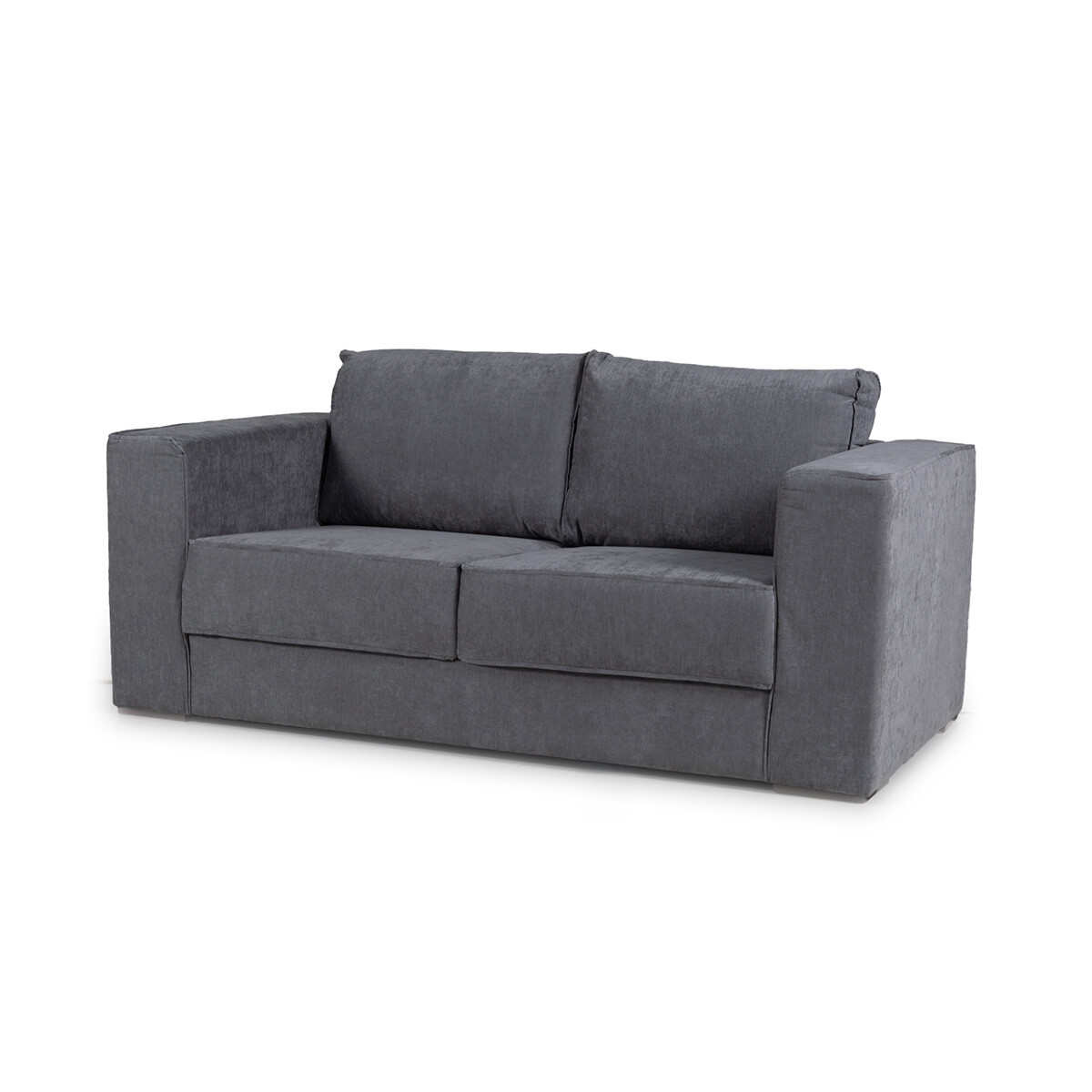 Sofá Olimpus - Microfibra - 2 cuerpos - Cora 06-153 (Grafito) 