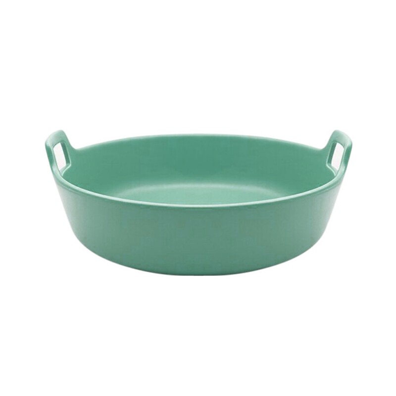 Ensaladera Selecta en cerámica con asas 30x29x9cm Verde