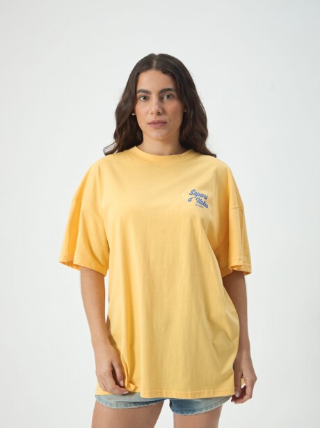 REMERA OVERSIZE BELLA VITA AMARILLO