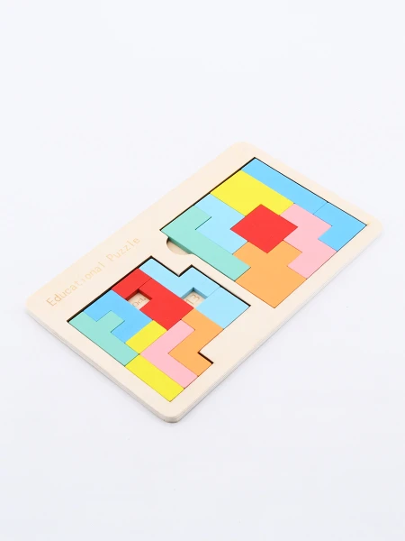 JUEGO TETRIS MADERA MULTICOLOR