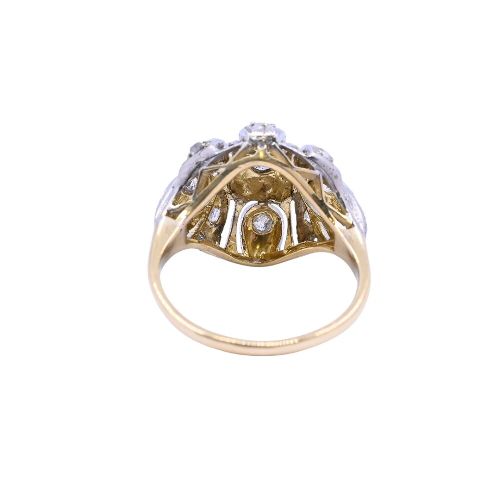 Anillo oro 18 k brillantes y diamantes. Anillo oro 18 k brillantes y diamantes.