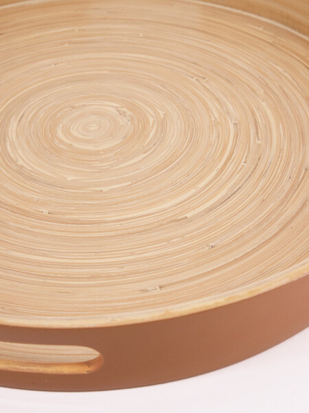 BANDEJA DE BAMBÚ DORADO