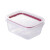 Recipiente Rectangular Dos Broches de 360 ml ROJO