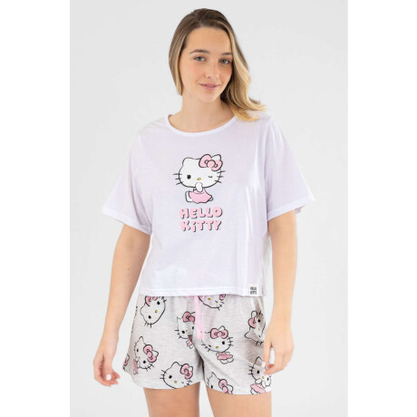 Hk pink bow pijama Gris