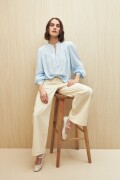 CAMISA BRICK Celeste